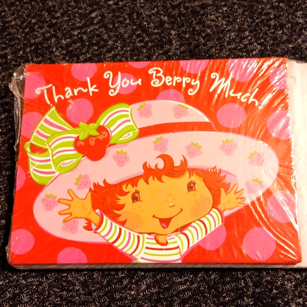 NWT 2003 Strawberry Shortcake, Thank You Notes w/ Env. 10 ct